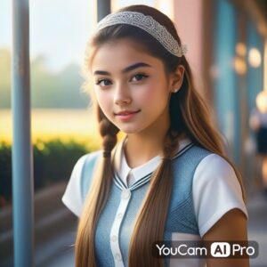YouCam AI Proで作成したAI美女の画像