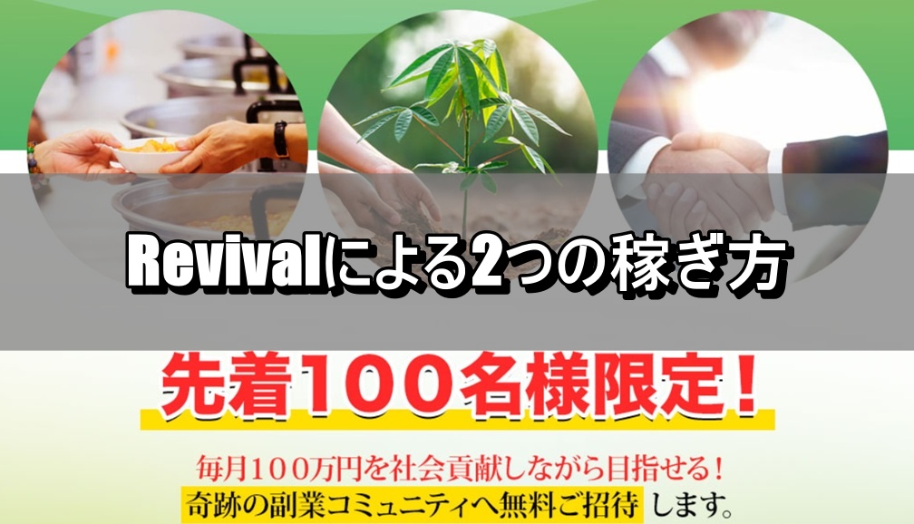 Revivalによる2つの稼ぎ方